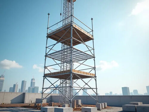 latest company blog about Lightweight Aluminum Scaffolding Boosts Construction Safety Efficiency