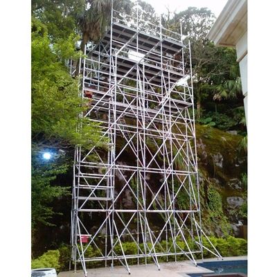Modular Aluminum Stair Scaffolding Ring Lock Type Scaffolding For Building Construction