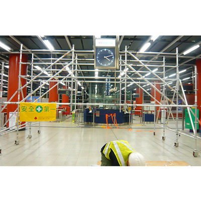Durable Mobile Scaffold Tower Aluminium Cuplock Scaffolding For Station Maintenance