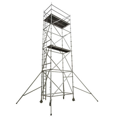 Good price Platformwidth 0.6m To 1.2m Aluminium Scaffold Tower With Diagonal Pipe Structure Anodized Surface Ideal For Construction online