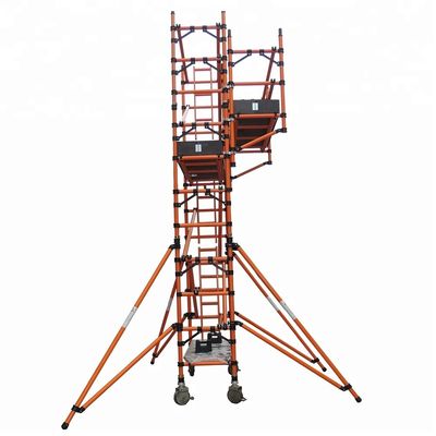 Good price Vertical Ladder Frame Mobile Scaffold , GRP Suspended Scaffold Tower online