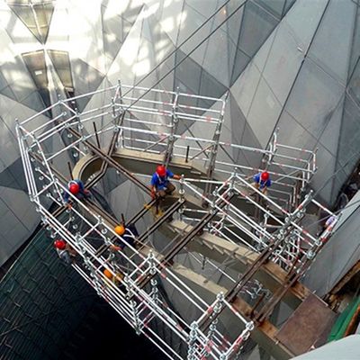 Good price Aluminum Suspended Platform Scaffolding , Cuplock Scaffolding System 1.8mm Thickness online