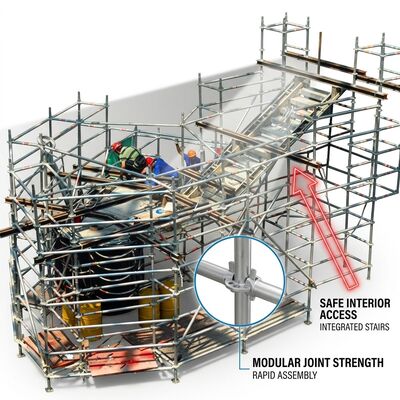 Good price Telescopic Variable Height Aluminium Scaffold Tower Hydraulic Continuous Adjustment 2m to 10m Range No Section online