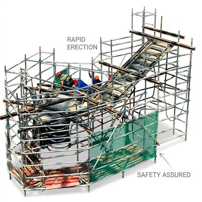 Good price Wide Base Outrigger Stabilized Aluminium Scaffold Tower 300 Percent Footprint Expansion for 24m Working Height EN12810 online