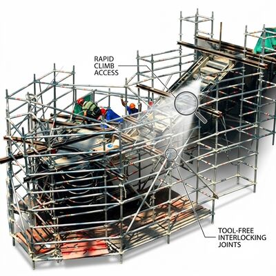 Good price Painting and Decorating Aluminium Scaffold Tower 2.5m Extended Platform Anti-Splatter Shield System Professional online